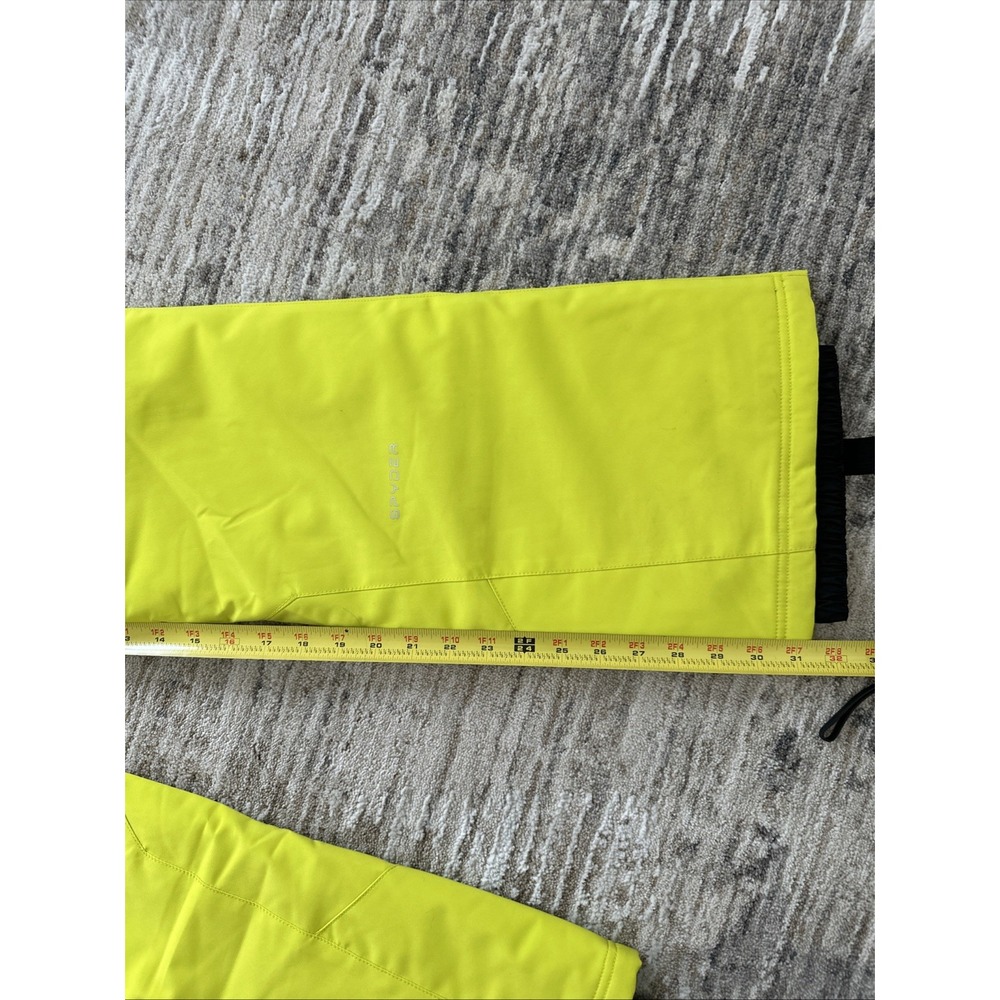 Spyder Pants Women Neon Sz 4 Insulated Multi-Zip Winter Snow Button Snap Poly - Picture 7 of 12